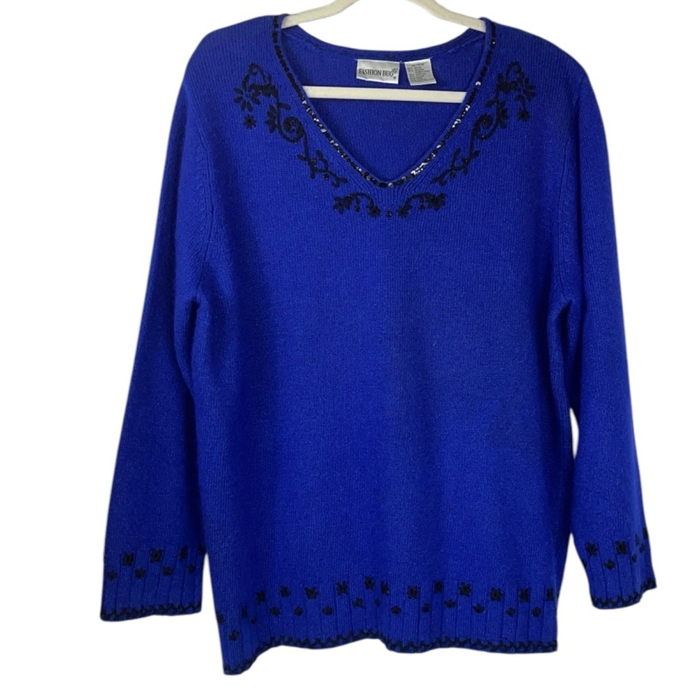 FASHION BUG EMBELLISHED SWEATER